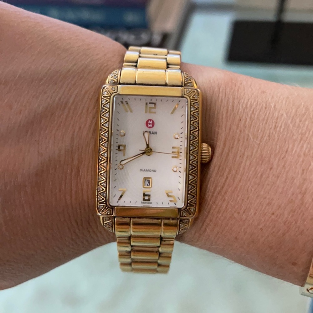 100% Authentic Michele Urban Watch with Diamonds